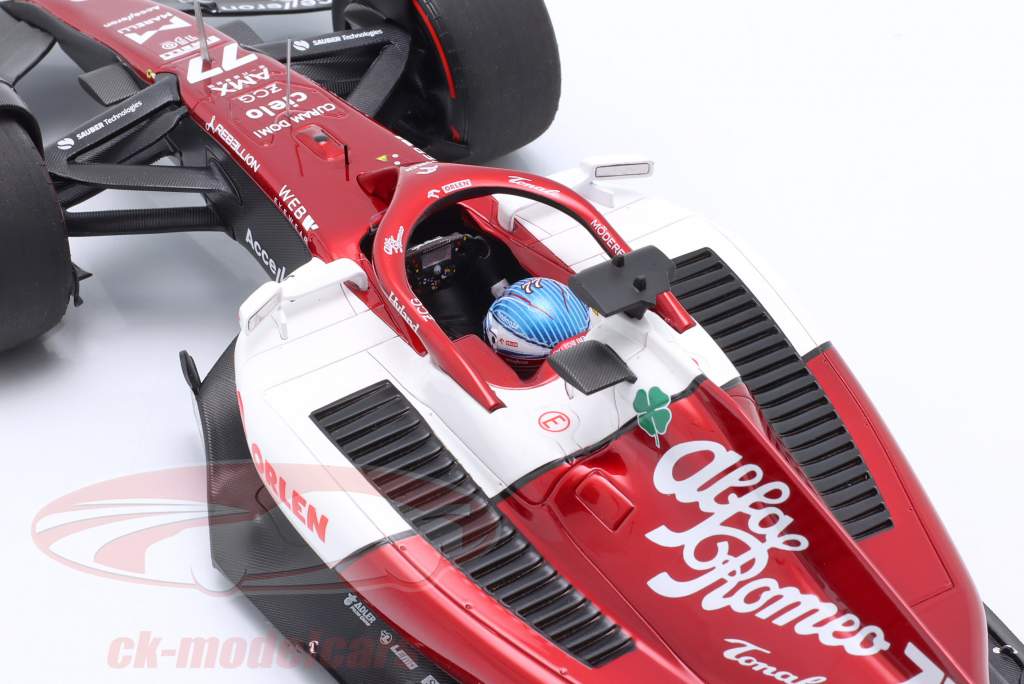 Valtteri Bottas Alfa Romeo C42 #77 6ème Bahreïn GP formule 1 2022 1:18 Minichamps