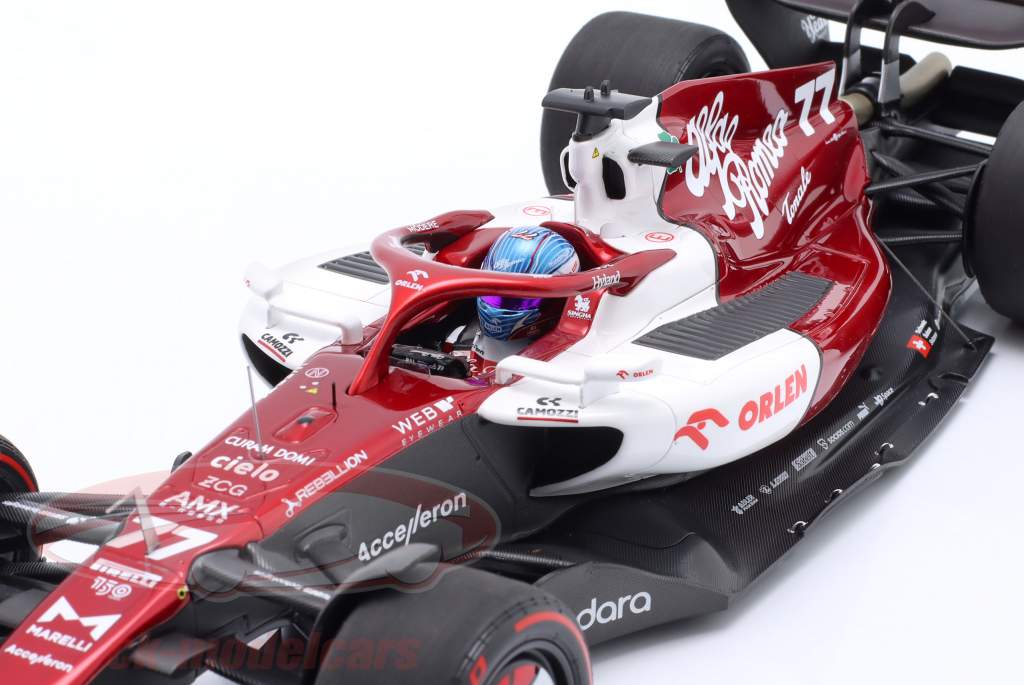 Valtteri Bottas Alfa Romeo C42 #77 6º Bahrein GP Fórmula 1 2022 1:18 Minichamps