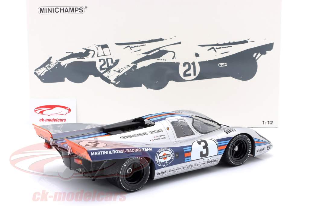 Porsche 917K #3 Winnaar 12h Sebring 1971 Elford, Larrousse 1:12 Minichamps
