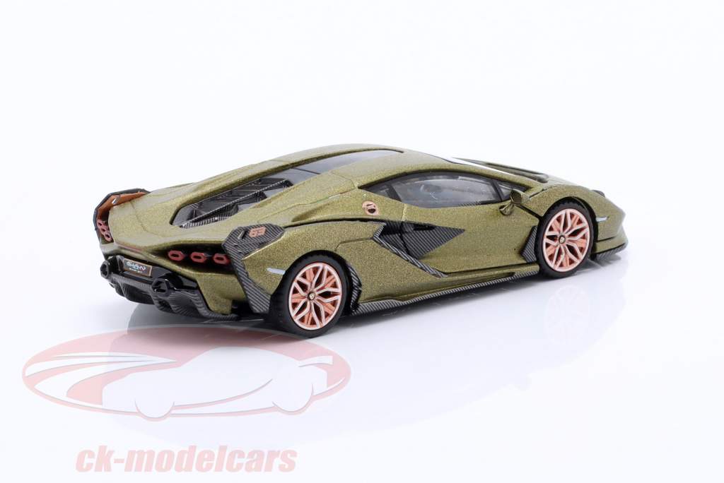 Lamborghini Sian FKP 37 Presentation matt olivgrün 1:64 TrueScale 