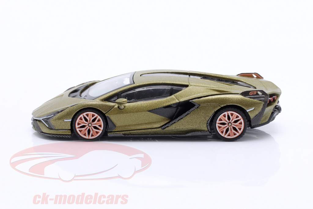 Lamborghini Sian FKP 37 Presentation mat olive green 1:64 TrueScale