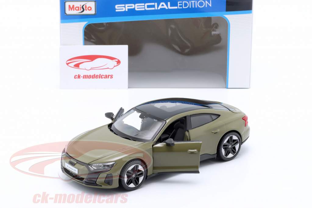 Audi RS e-tron GT Ano de construção 2022 táticas verde 1:24 Maisto