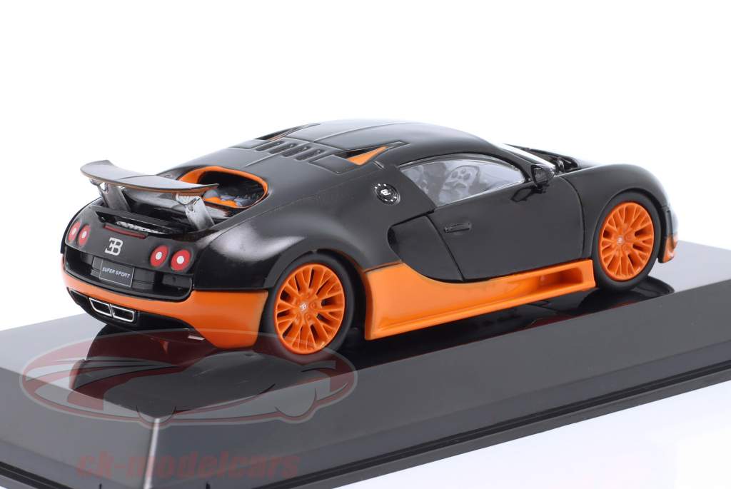 Bugatti Veyron 16.4 Super Sport 建设年份 2010 黑色的 / 橙子 1:43 Altaya