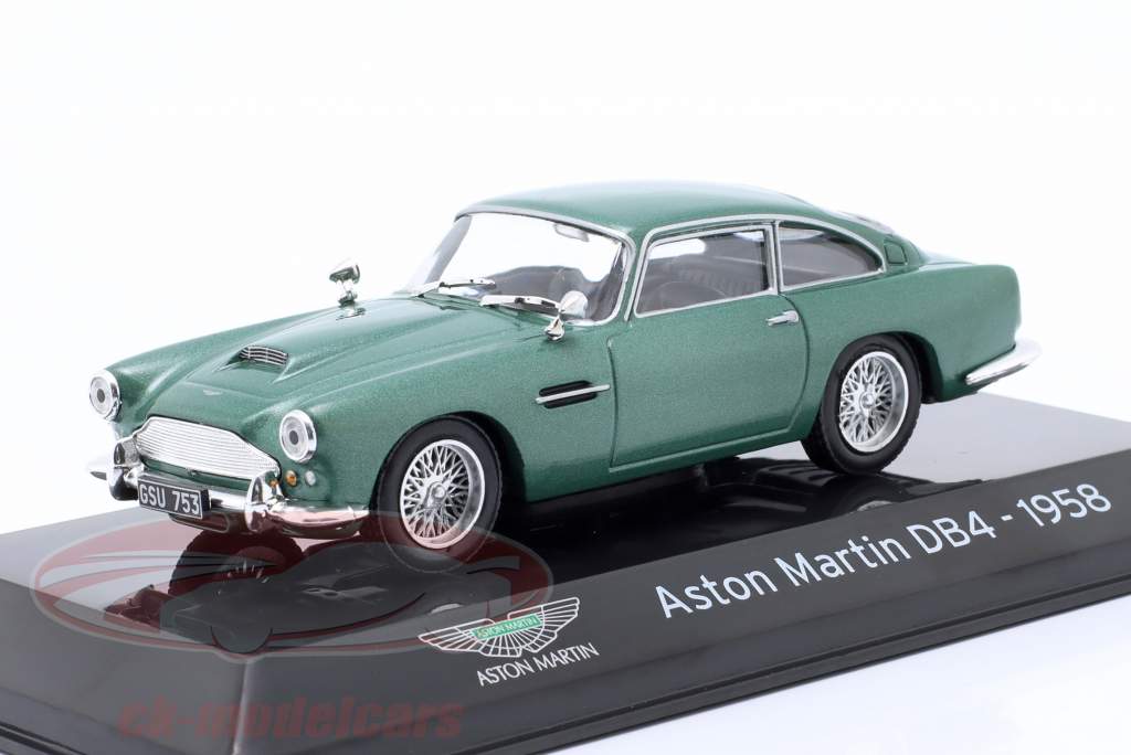 Aston Martin DB4 Byggeår 1958 grøn metallisk 1:43 Altaya