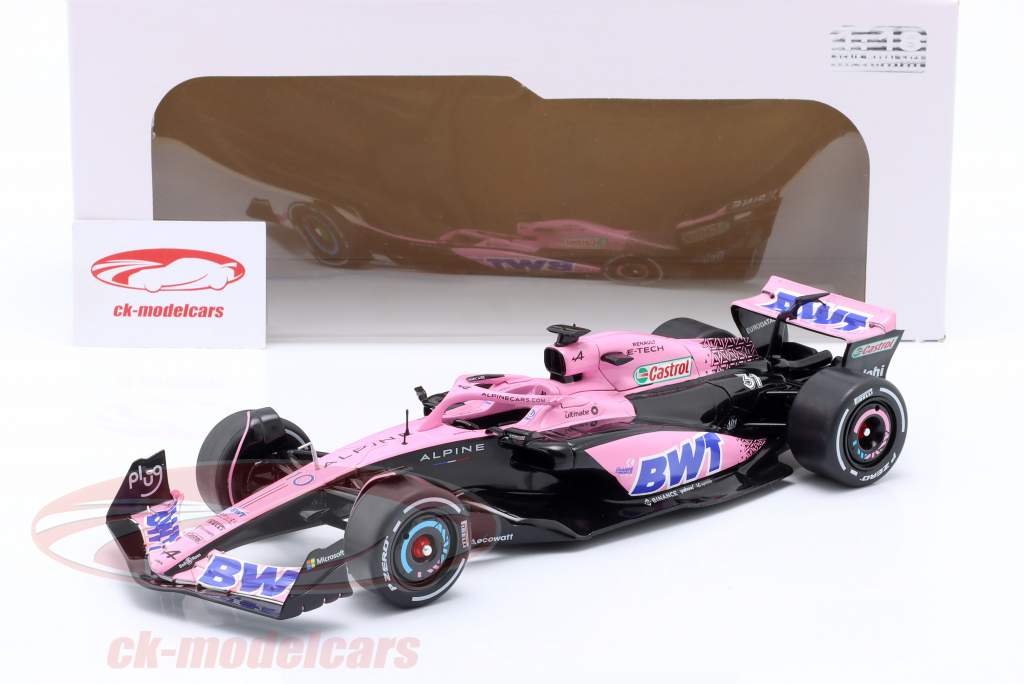 Ocon, Gasly Alpine A523 Launch Livery #31 #10 Formula 1 2023 pink 1:18 Solido