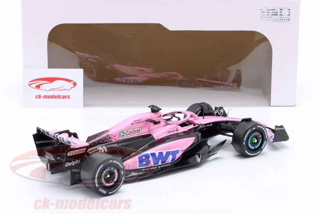 Ocon, Gasly Alpine A523 Launch Livery #31 #10 式 1 2023 ピンク 1:18 Solido