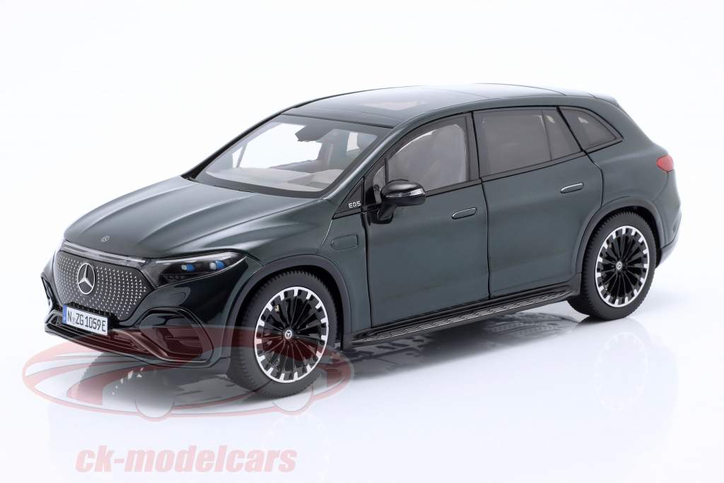 Mercedes-Benz EQS SUV (X296) Année de construction 2022 vert émeraude 1:18 NZG