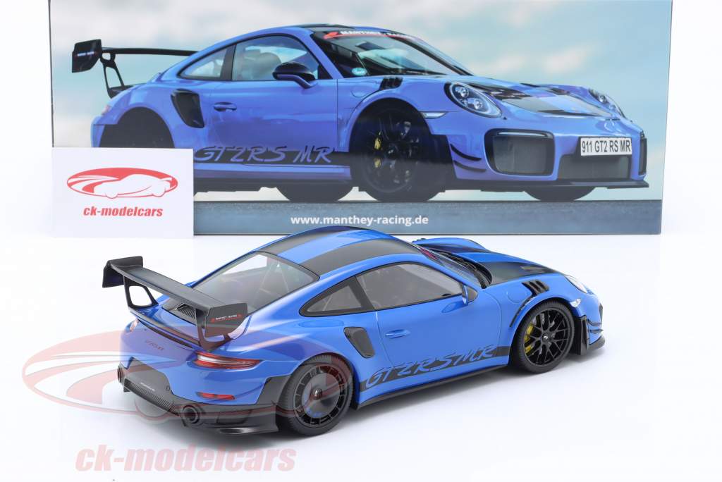Porsche 911 (991.2) GT2 RS MR Manthey Racing blue / black 1:18 Minichamps