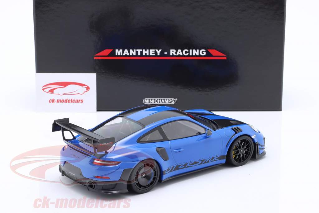 Porsche 911 (991.2) GT2 RS MR Manthey Racing 青 / 黒 1:18 Minichamps