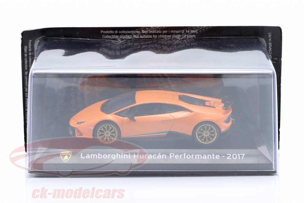 Lamborghini Huracan Performante Año de construcción 2017 naranja 1:43 Altaya