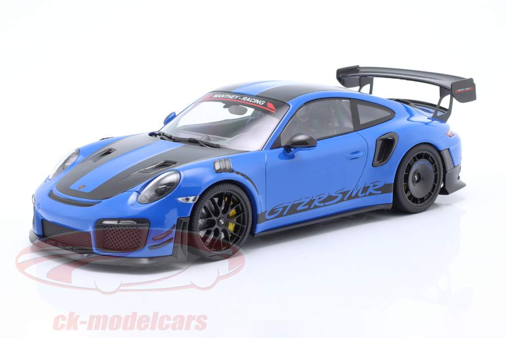 Porsche 911 (991.2) GT2 RS MR Manthey Racing blau / schwarz 1:18 Minichamps