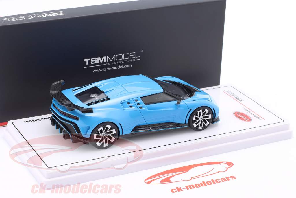 Bugatti Centodieci Byggeår 2022 Lyseblå 1:43 TrueScale