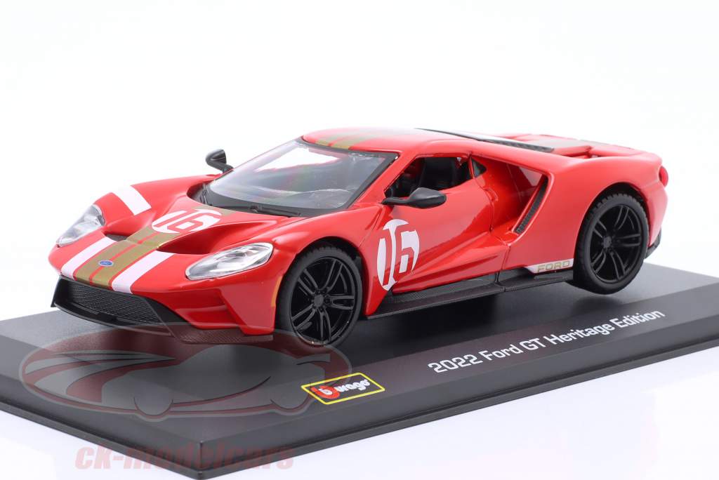 Ford GT Heritage Edition 2022 #16 red 1:32 Bburago