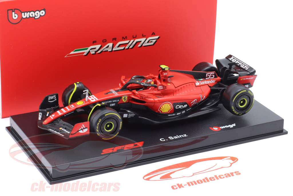 Carlos Sainz Jr. Ferrari SF-23 #55 formule 1 2023 1:43 Bburago