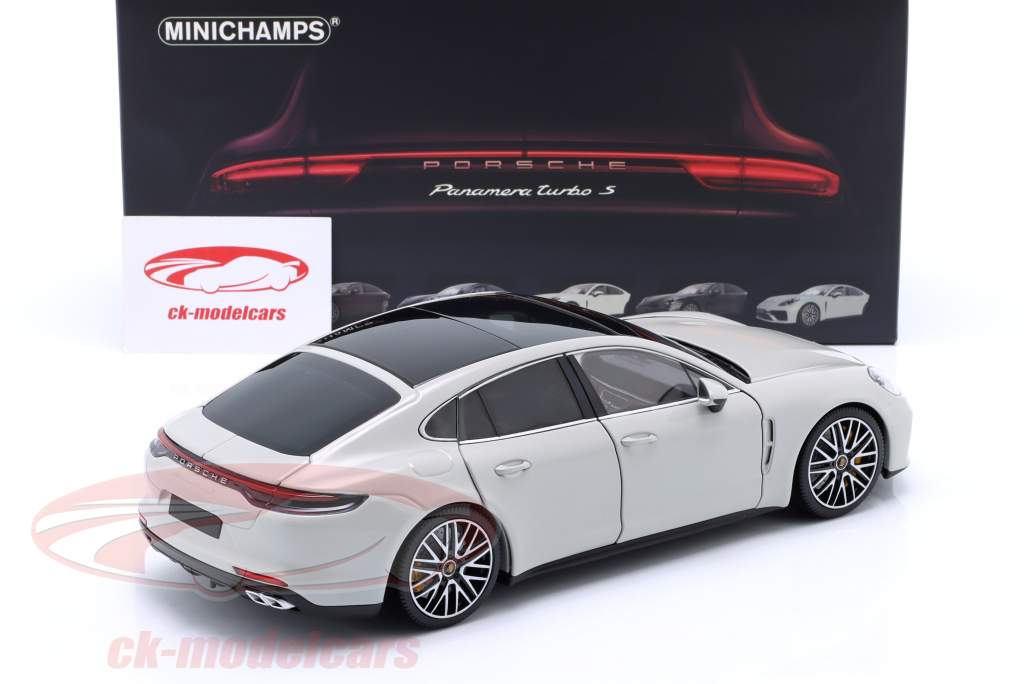 Porsche Panamera Turbo S Année de construction 2020 craie 1:18 Minichamps