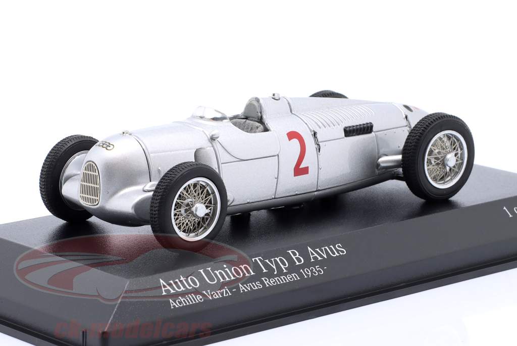 Auto Union Taper B Avus #2 2ème Course AVUS 1935 Achille Varzi 1:43 Minichamps