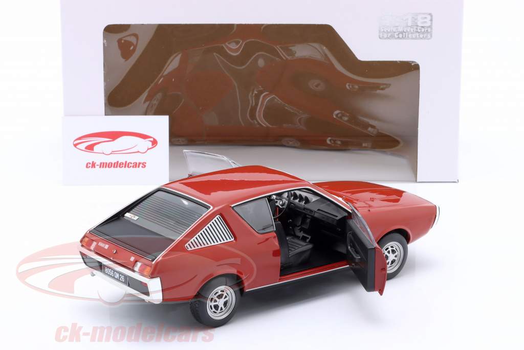 Renault 17 MK1 year 1976 red 1:18 Solido