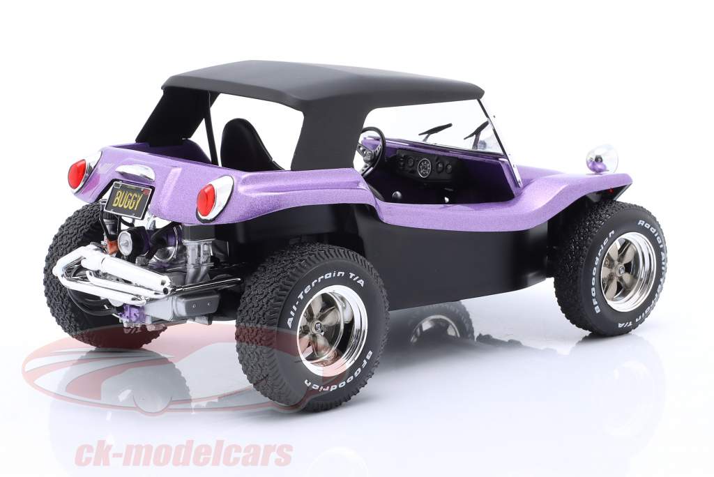 Manx Meyers Buggy with soft top year 1968 purple metallic 1:18 Solido