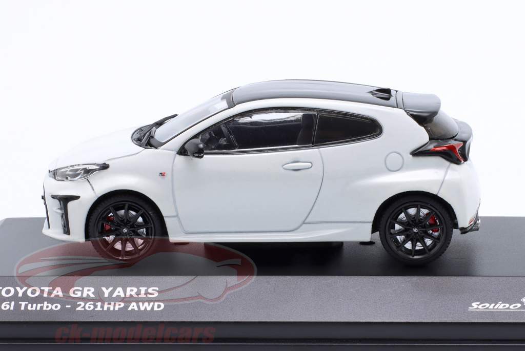 Toyota GR Yaris Año de construcción 2020 blanco platino 1:43 Solido