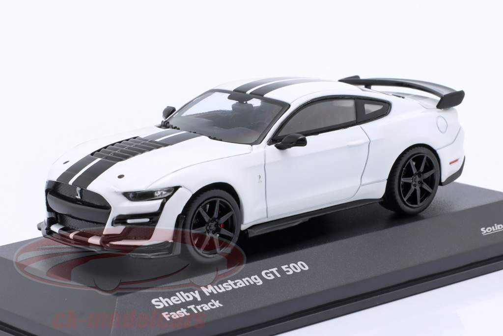 Ford Shelby Mustang GT500 Fast Track blanco / negro 1:43 Solido