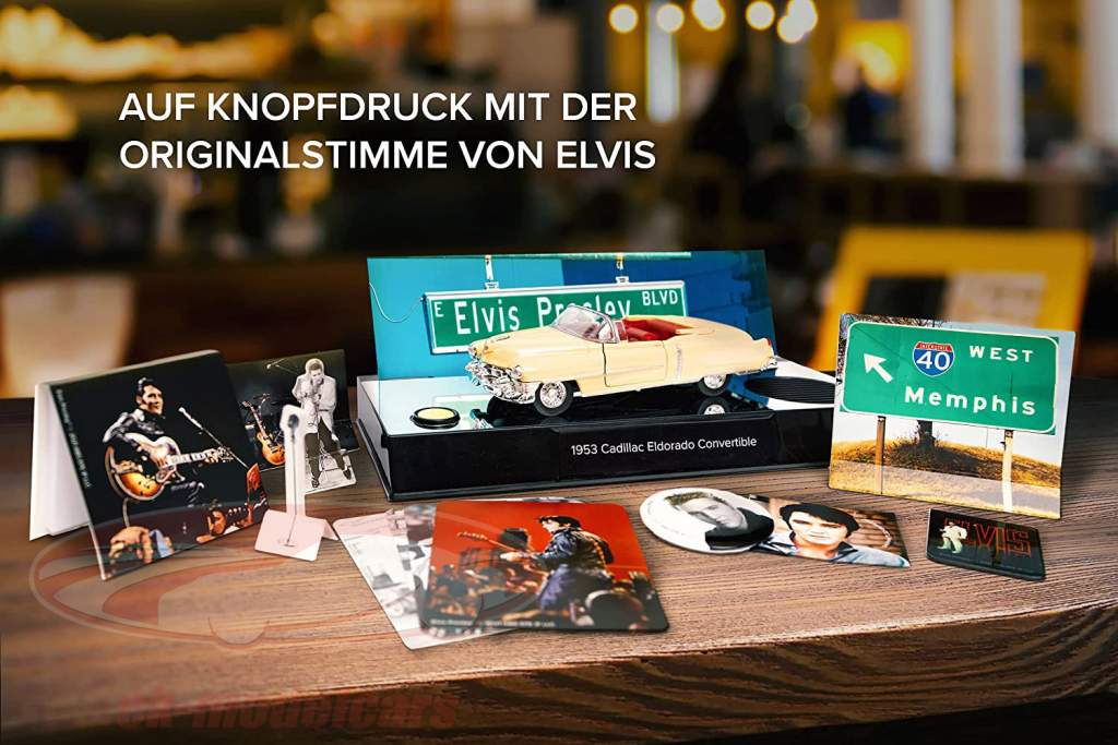 Elvis Presley Adventskalender: Cadillac Eldorado 1953 gelb 1:37 Franzis