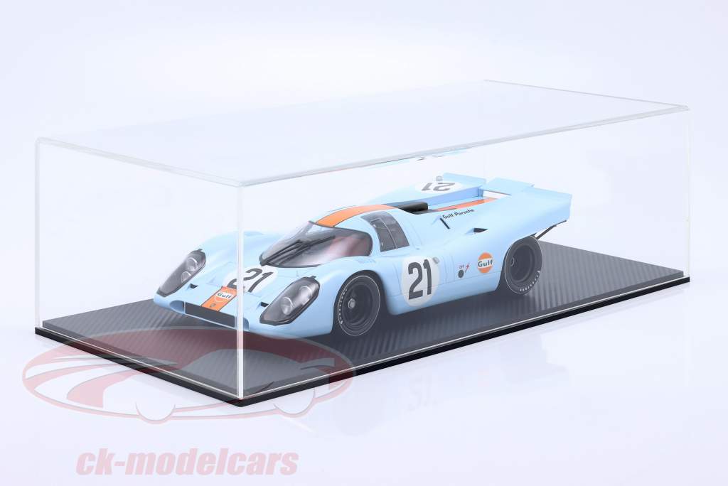 High quality Acrylic display case Stuttgart with carbon fiber base plate 1:12 Atlantic