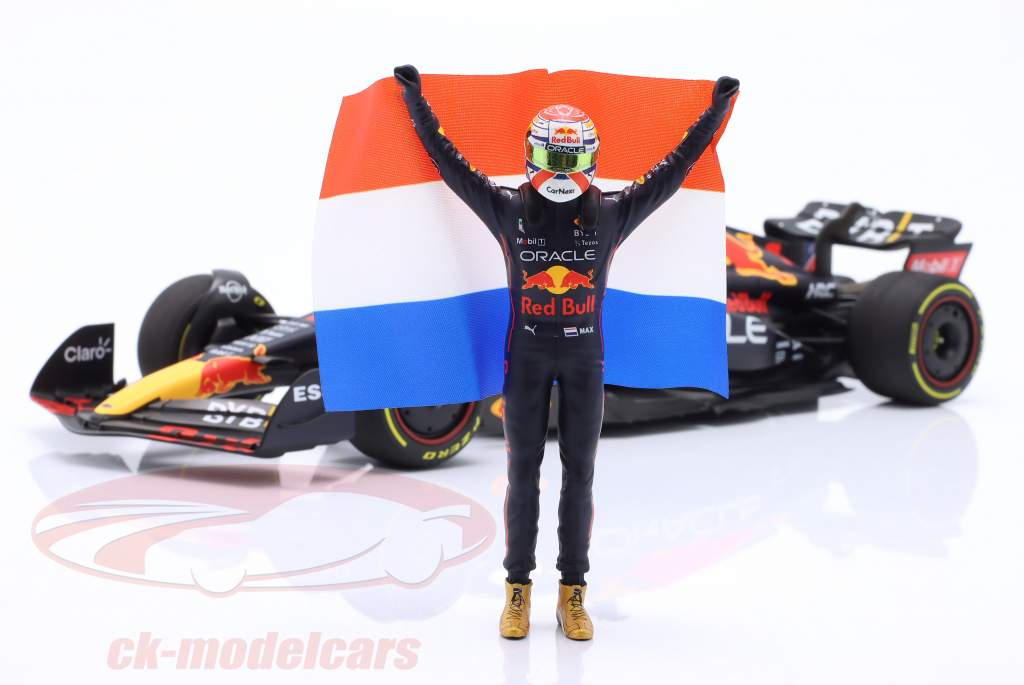 M. Verstappen Red Bull RB18 #1 ganador Holandés GP fórmula 1 Campeón mundial 2022 1:18 Minichamps
