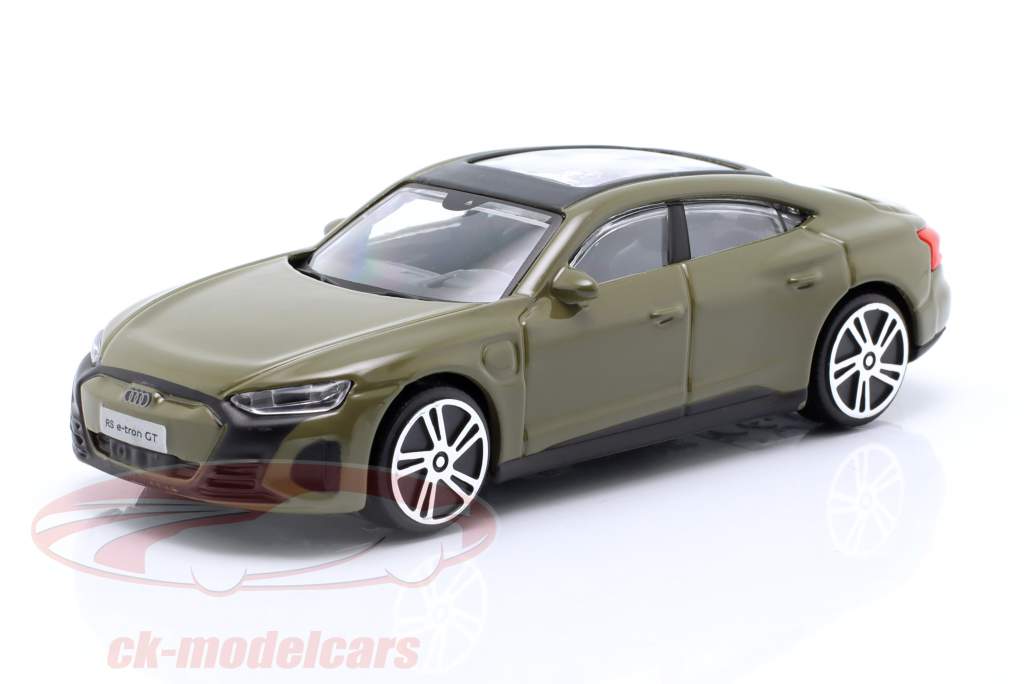 Audi RS e-tron GT Bouwjaar 2022 olijfgroen 1:43 Bburago