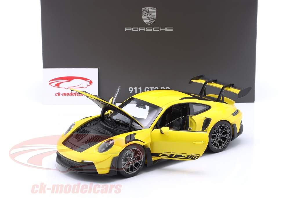 Porsche 911 (992) GT3 RS Año de construcción 2022 amarillo de carreras 1:18 Norev