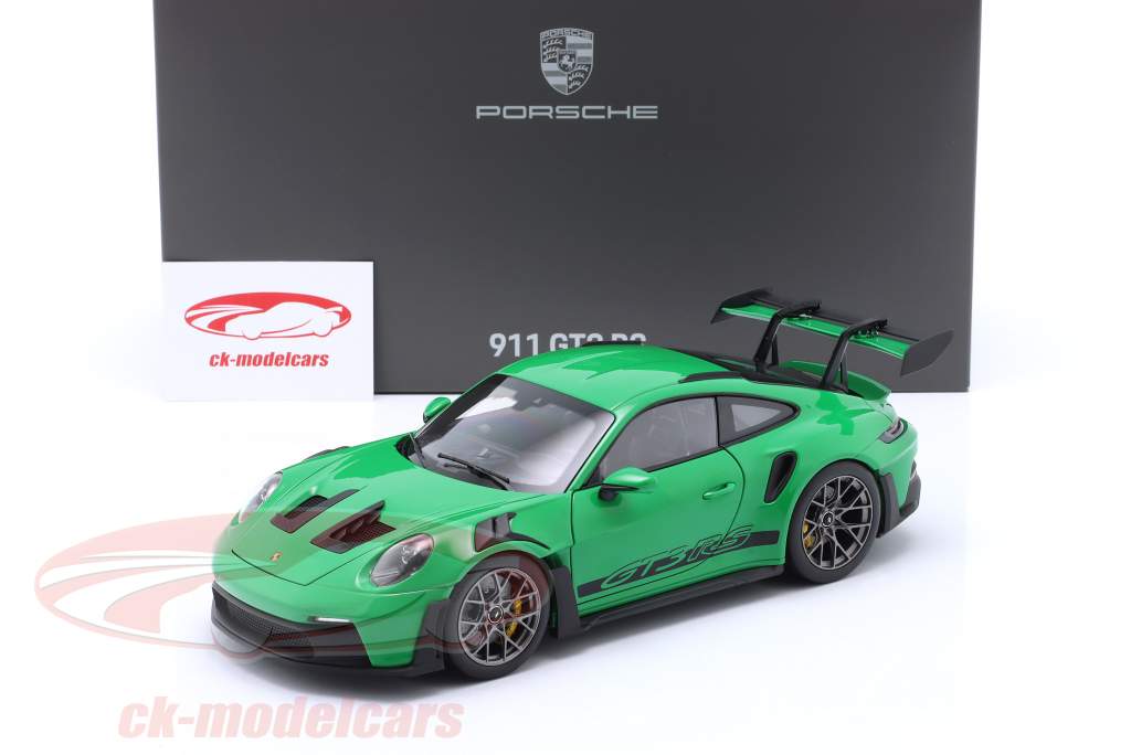 Porsche 911 (992) GT3 RS Baujahr 2022 pythongrün 1:18 Norev