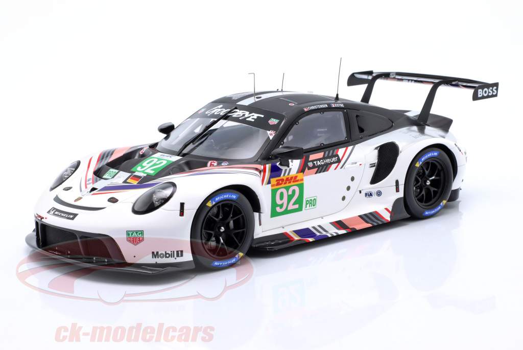 Porsche 911 RSR-19 Goodbye #92 Last Race WEC 2022 Estre, Christensen 1:18 Spark
