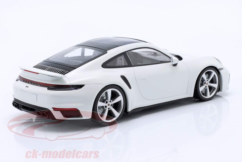 Porsche 911 (992) Turbo S Año de construcción 2021 blanco 1:18 Minichamps