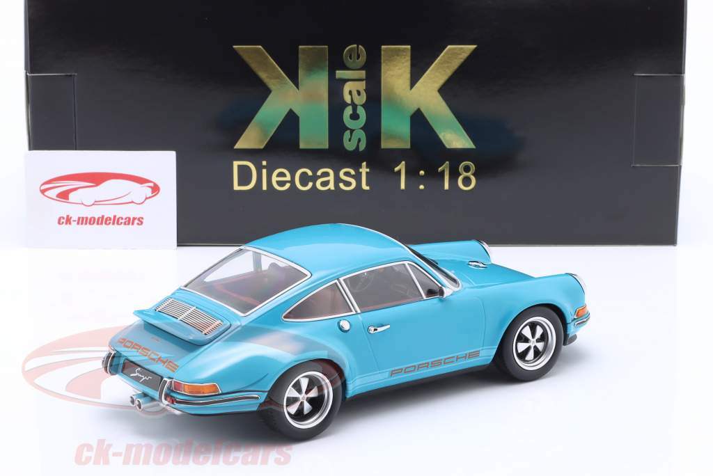 Singer Coupe Porsche 911 修改 绿松石蓝色 1:18 KK-Scale