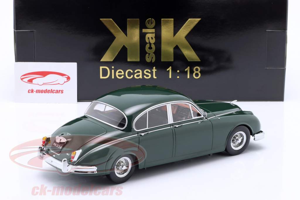 Jaguar MK II 3.8 RHD Año de construcción 1959 verde oscuro 1:18 KK-Scale