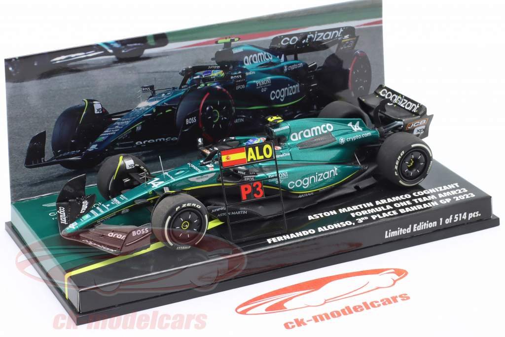 F. Alonso Aston マーティン AMR23 #14 3位 Bahrain GP 式 1 2023 1:43 Minichamps
