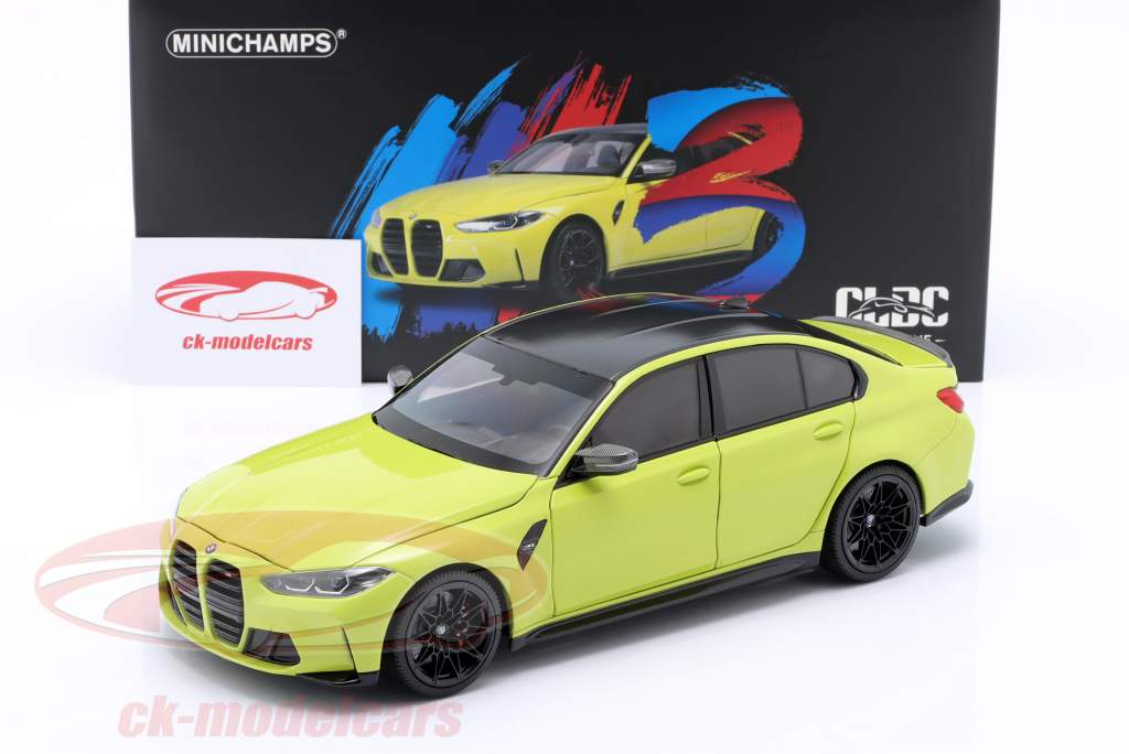 Minichamps 1:18 BMW M3 (G80) Competition Baujahr 2020 gelb 