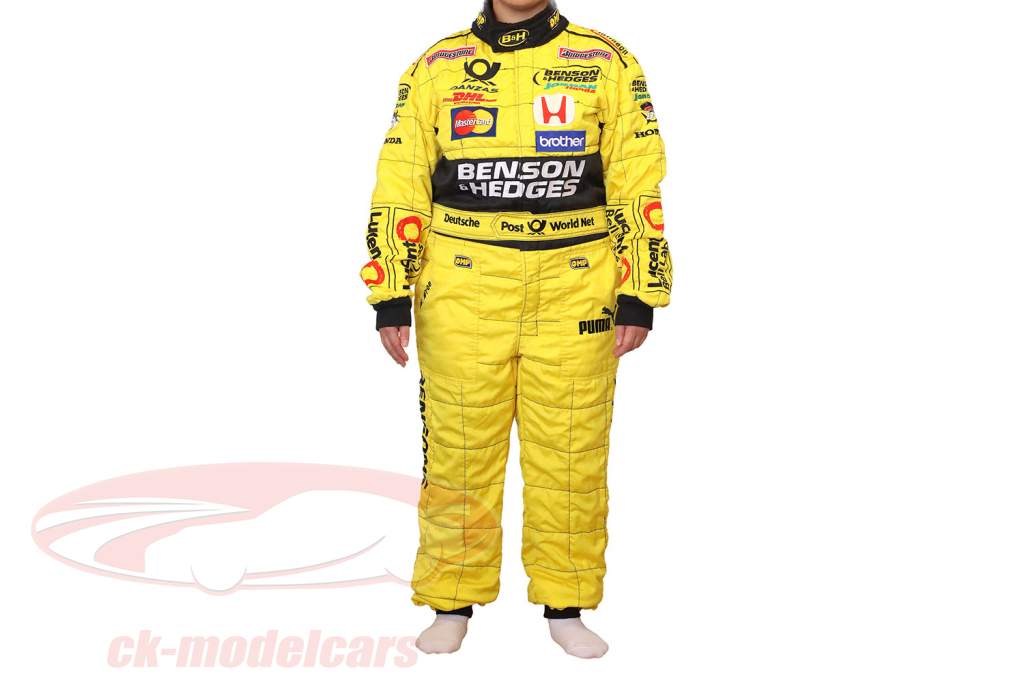 Origineel formule 1 Raceoveralls B&H Jordan Honda Team 2001