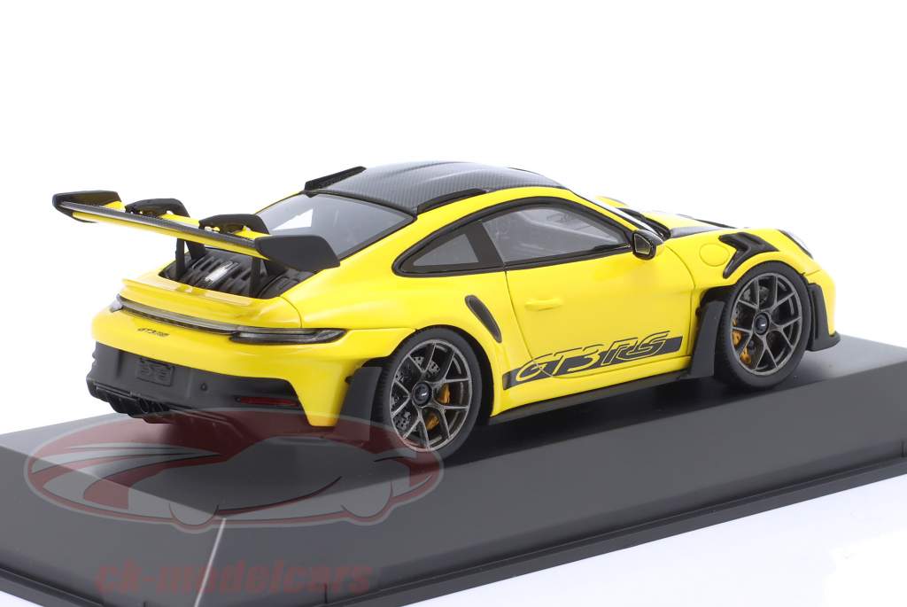 Porsche 911 (992) GT3 RS 魏斯阿赫封装 2023 racing 黄色的 1:43 Spark