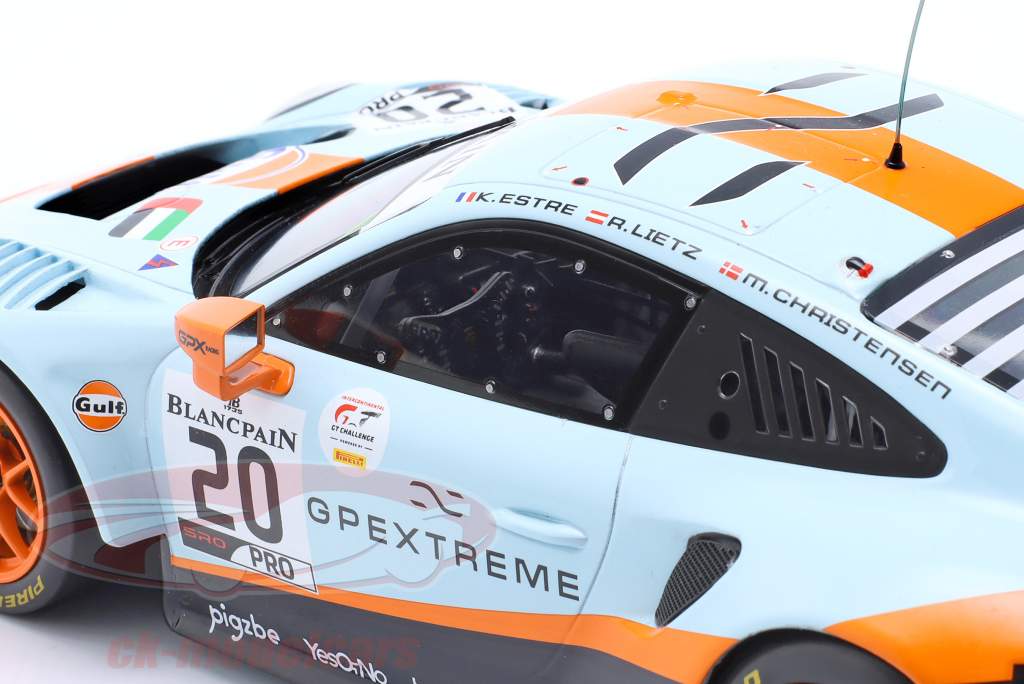 Porsche 911 GT3 R #20 Sieger 24h Spa 2019 Christensen, Lietz, Estre 1:18 Ixo