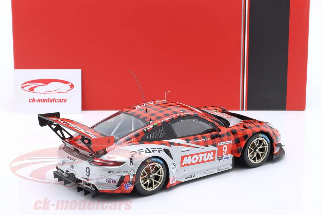 Porsche 911 GT3 R #9 gagnant GTD-Pro 24h Daytona 2022 Pfaff Motorsports 1:18 Ixo