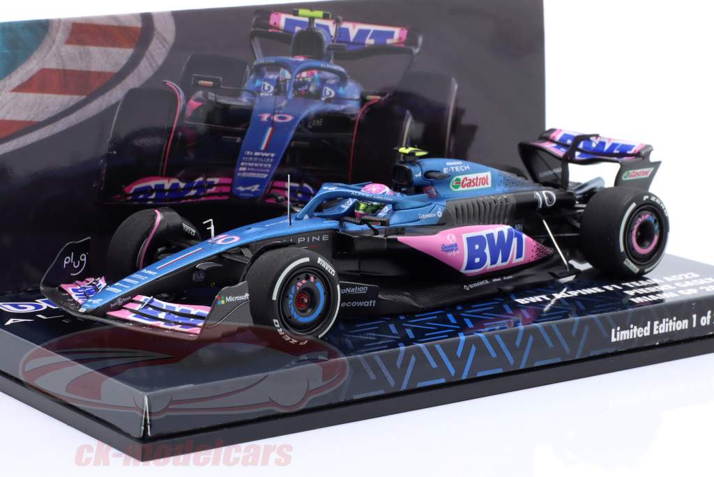 Minichamps 143 Pierre Gasly Alpine A523 10 8位 Miami GP 式 1 2023
