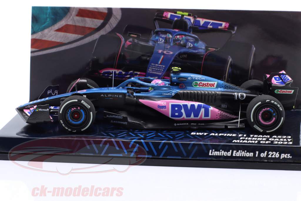 Minichamps 143 Pierre Gasly Alpine A523 10 8位 Miami GP 式 1 2023