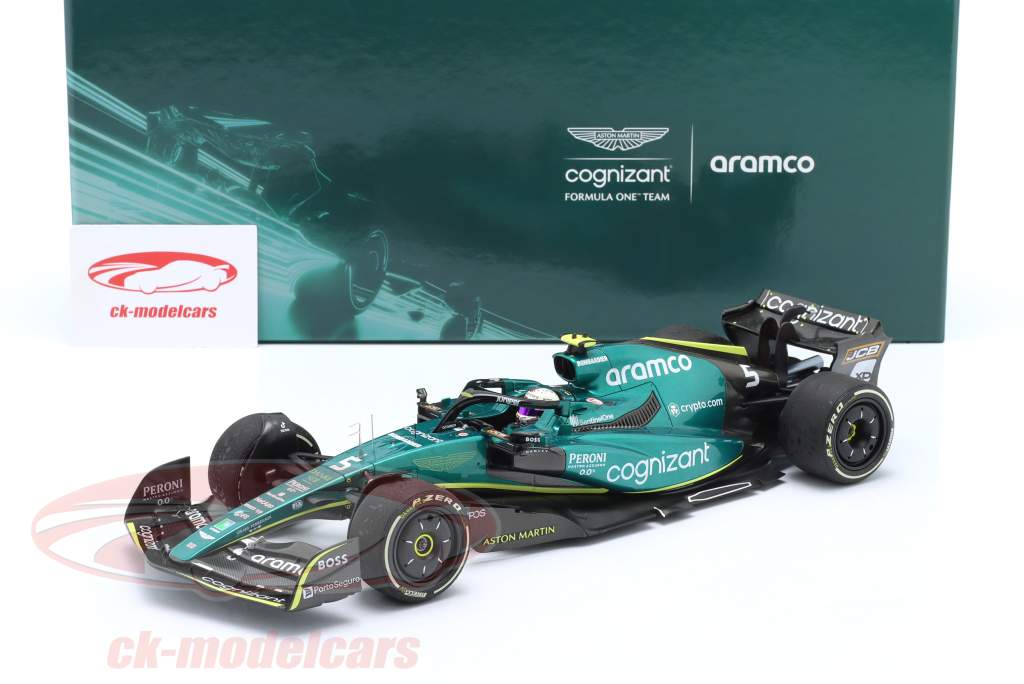 S. Vettel Aston Martin AMR22 #5 Last Race Abu Dhabi GP Formel 1 2022 1:18 Minichamps