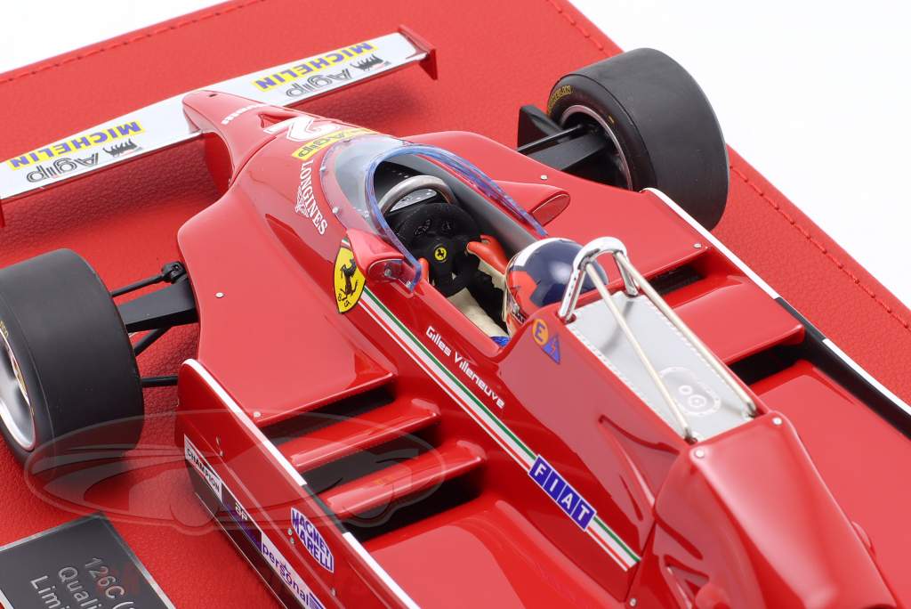 G. Villeneuve Ferrari 126C #2 entraînement italien GP formule 1 1980 1:18 GP Replicas
