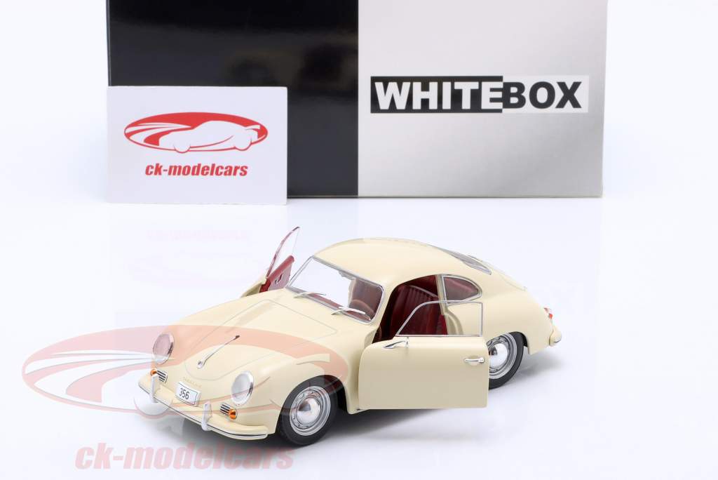 Porsche 356 Baujahr 1959 hellbeige 1:24 WhiteBox