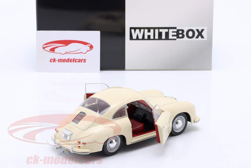 Porsche 356 Bouwjaar 1959 licht beige 1:24 WhiteBox