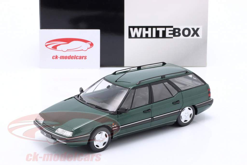 Citroen XM Break Baujahr 1991 dunkelgrün metallic 1:24 WhiteBox