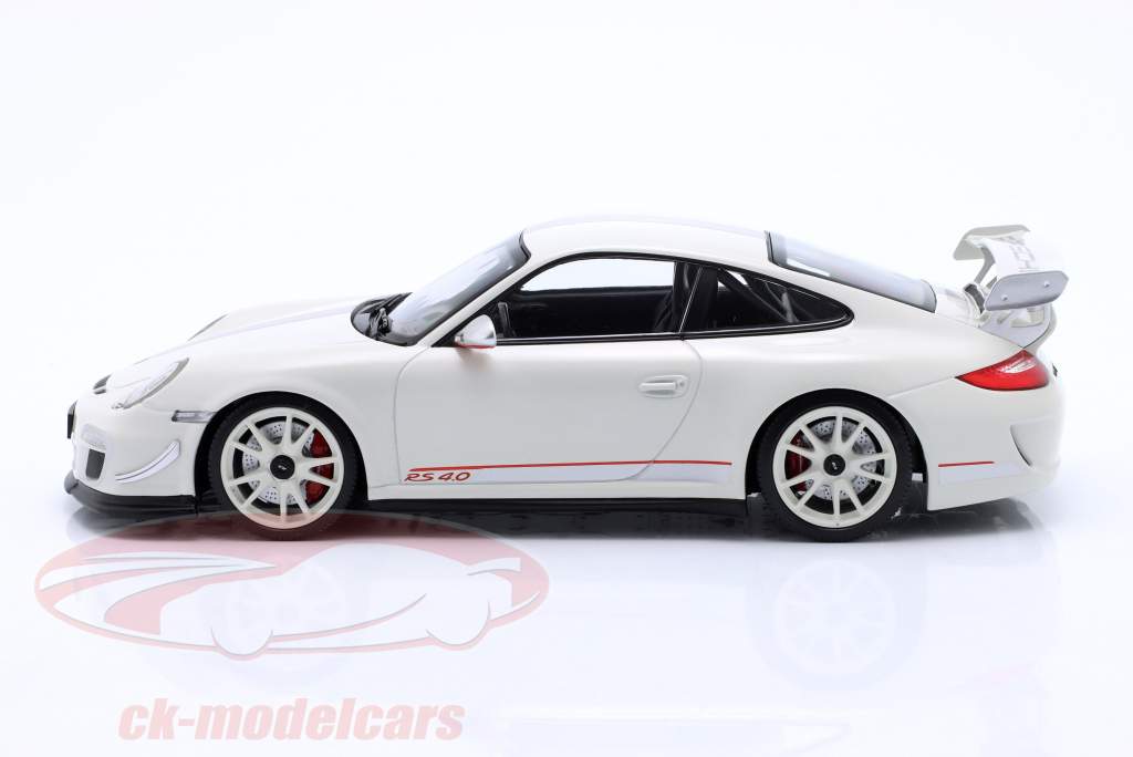 Porsche 911 (997) GT3 RS 4.0 Byggeår 2011 hvid 1:18 Minichamps