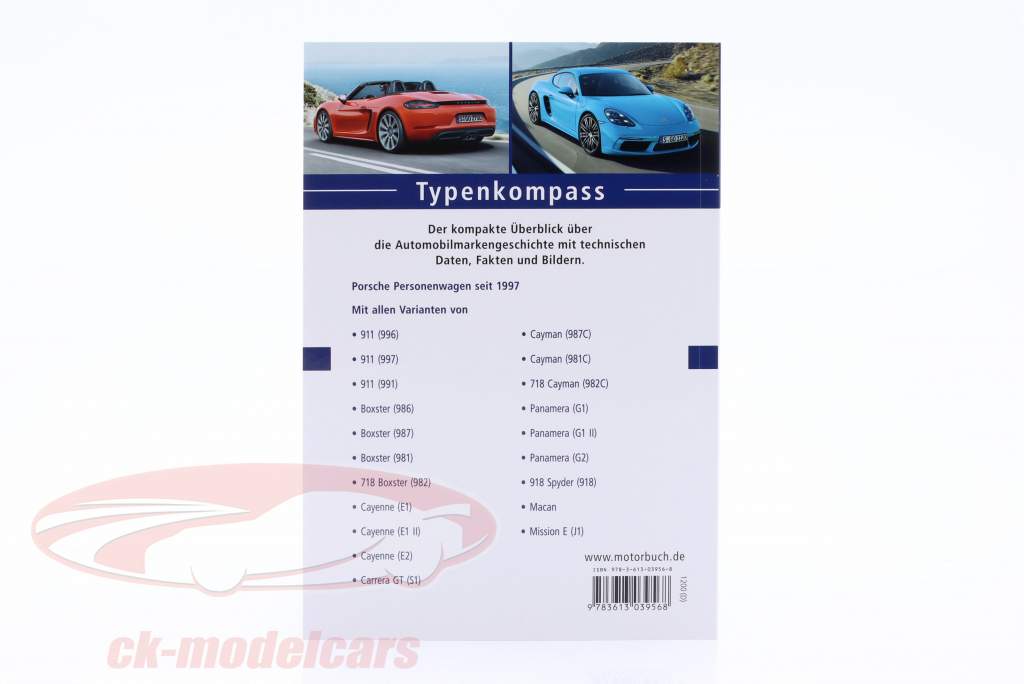Libro: Tipo brújula Porsche Coche de pasajeros desde 1997