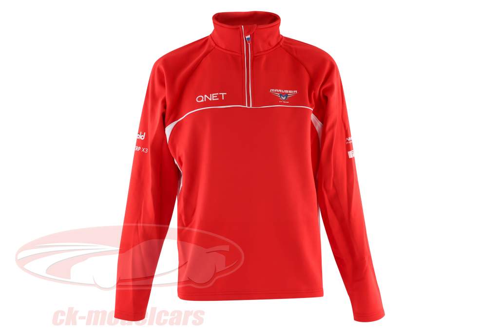 Bianchi / Chilton Marussia Equipe Suéter Fórmula 1 2013 vermelho / branco Tamanho L